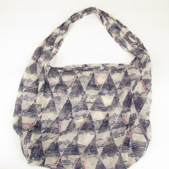 Free People Triangle Print Lightweight Sheer Shopping Bag - Picture 1 of 12